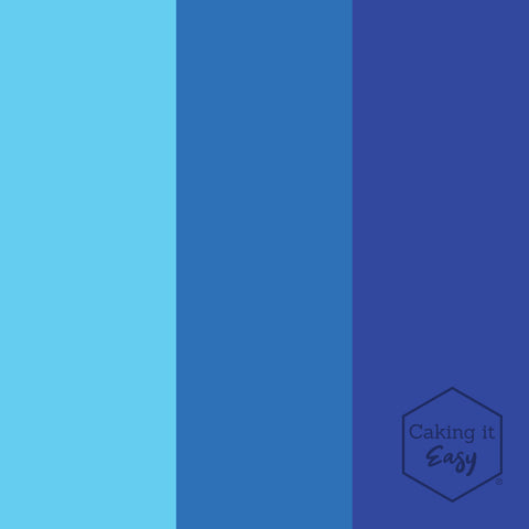 Fel Blauw / Bright Blue - tube gel kleurstof - 30 gram - Caking it Easy