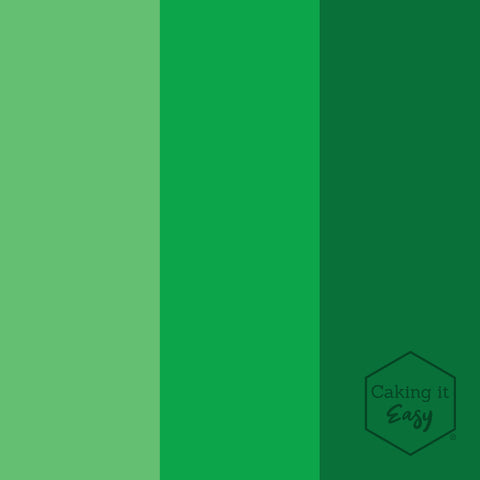 Fel Groen / Bright Green - tube gel kleurstof - 30 gram - Caking it Easy