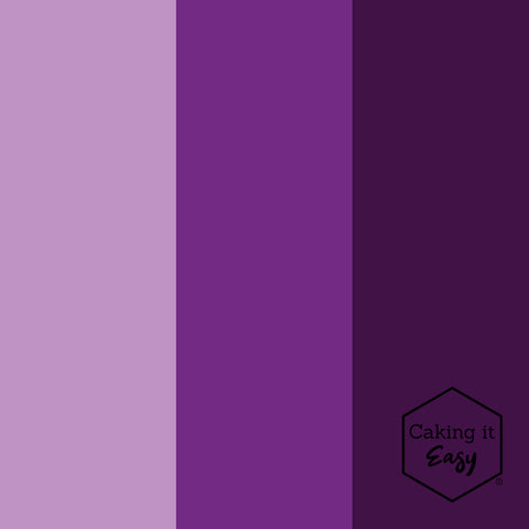 Fel Paars / Bright Purple - tube gel kleurstof - 30 gram - Caking it Easy