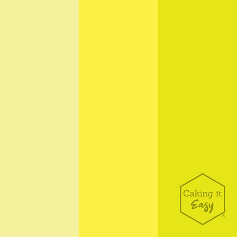 Fel Geel / Bright Yellow - tube gel kleurstof - 30 gram - Caking it Easy