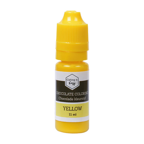 Chocolade kleurstof Geel 11 ml - Caking it Easy