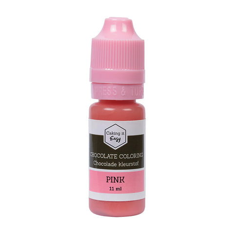 Chocolade kleurstof Roze 11 ml - Caking it Easy
