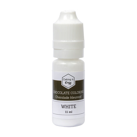 Chocolade kleurstof Wit 11 ml - Caking it Easy