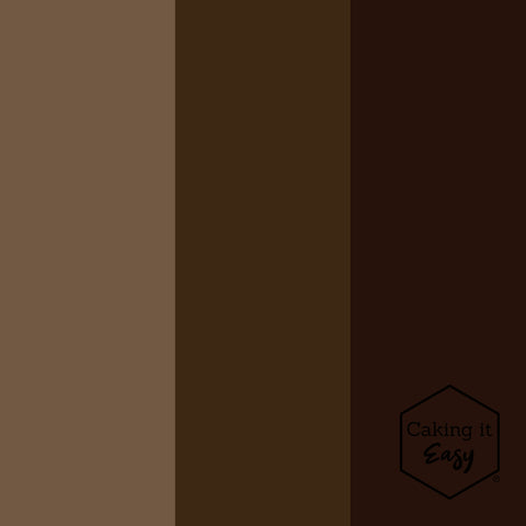 Bruin / Chocolate Brown - tube gel kleurstof - 30 gram - Caking it Easy