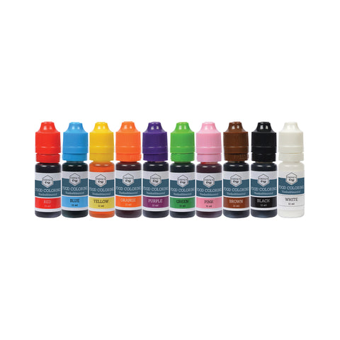 Voedingskleurstoffen set 10 stuks