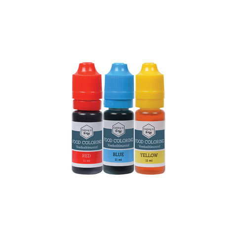 Voedingskleurstoffen set 3 stuks