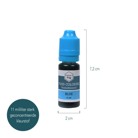 Voedingskleurstof Blauw 11 ml - Caking it Easy
