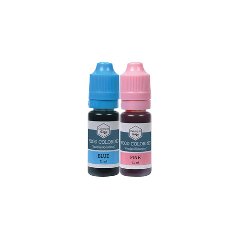 Voedingskleurstoffen set 2 stuks - Gender Reveal