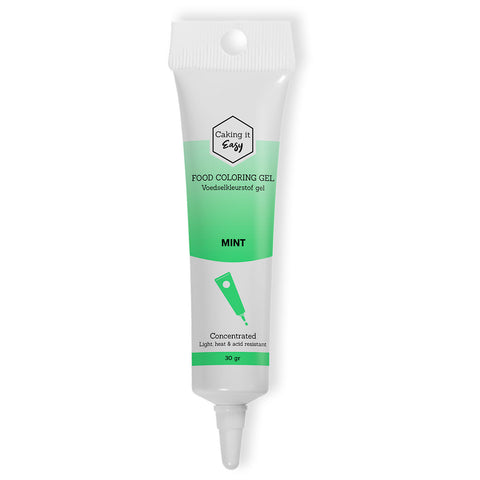 Mint - tube gel kleurstof - 30 gram - Caking it Easy