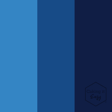Marine Blauw / Navy Blue - tube gel kleurstof - 30 gram - Caking it Easy