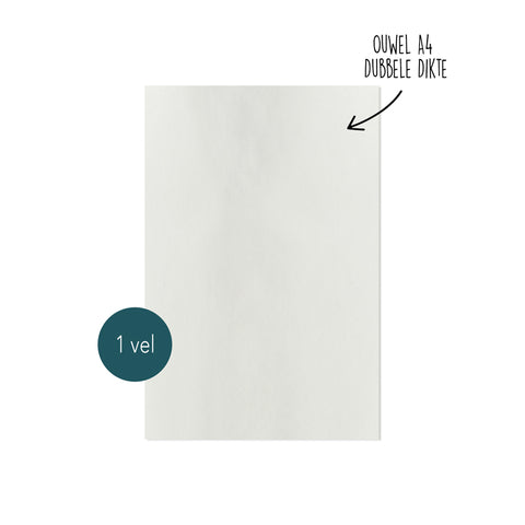 Blanco ouwel / eetpapier - Dubbeldik - 50 vellen - licht gezoet - Caking it Easy