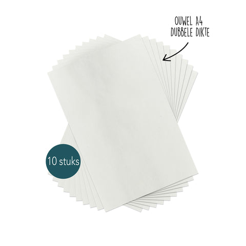 Blanco ouwel / eetpapier - Dubbeldik - 50 vellen - licht gezoet - Caking it Easy