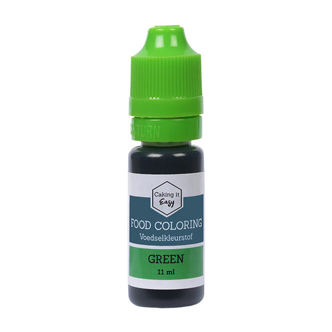 Voedingskleurstof Groen 11 ml - Caking it Easy