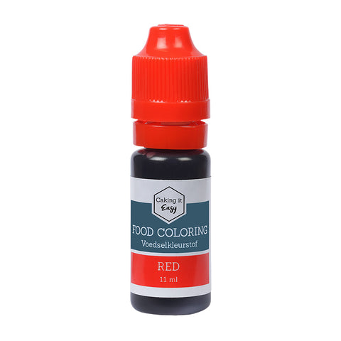 Voedingskleurstof Rood 11 ml - Caking it Easy