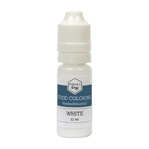 Voedingskleurstof Wit 11 ml - Caking it Easy